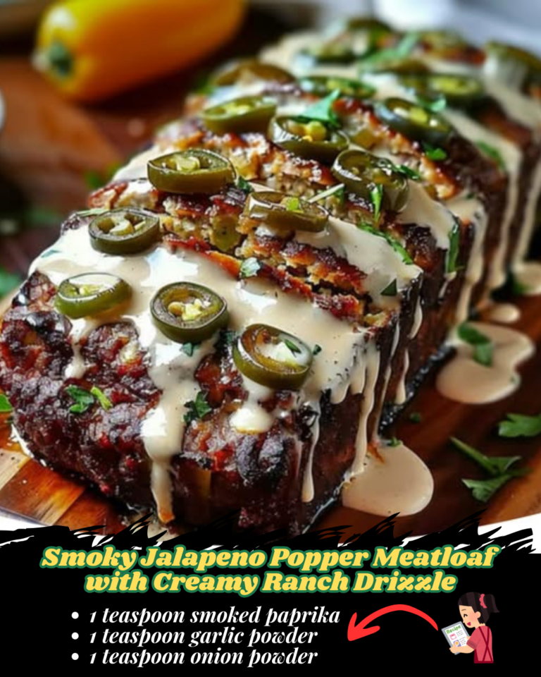 Smoky Jalapeño Popper Meatloaf