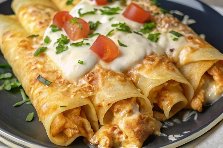 Baked Cream Cheese Chicken Taquitos