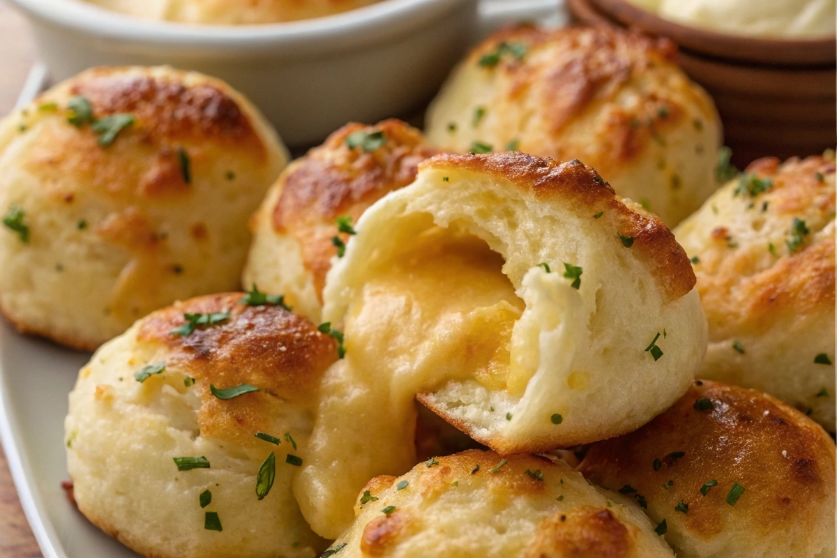 Pillsbury Biscuit Garlic Butter Cheese Bombs
