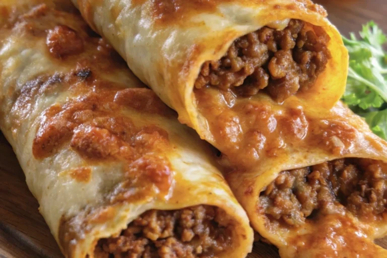 Crispy Beef & Cheese Chimichangas