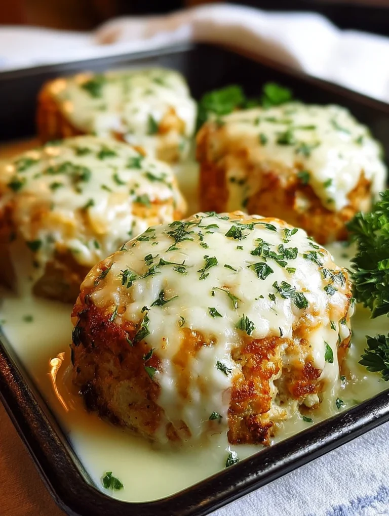Garlic Parmesan Chicken Meatloaves