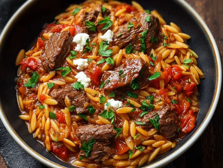 Greek-Style Beef Youvetsi with Orzo