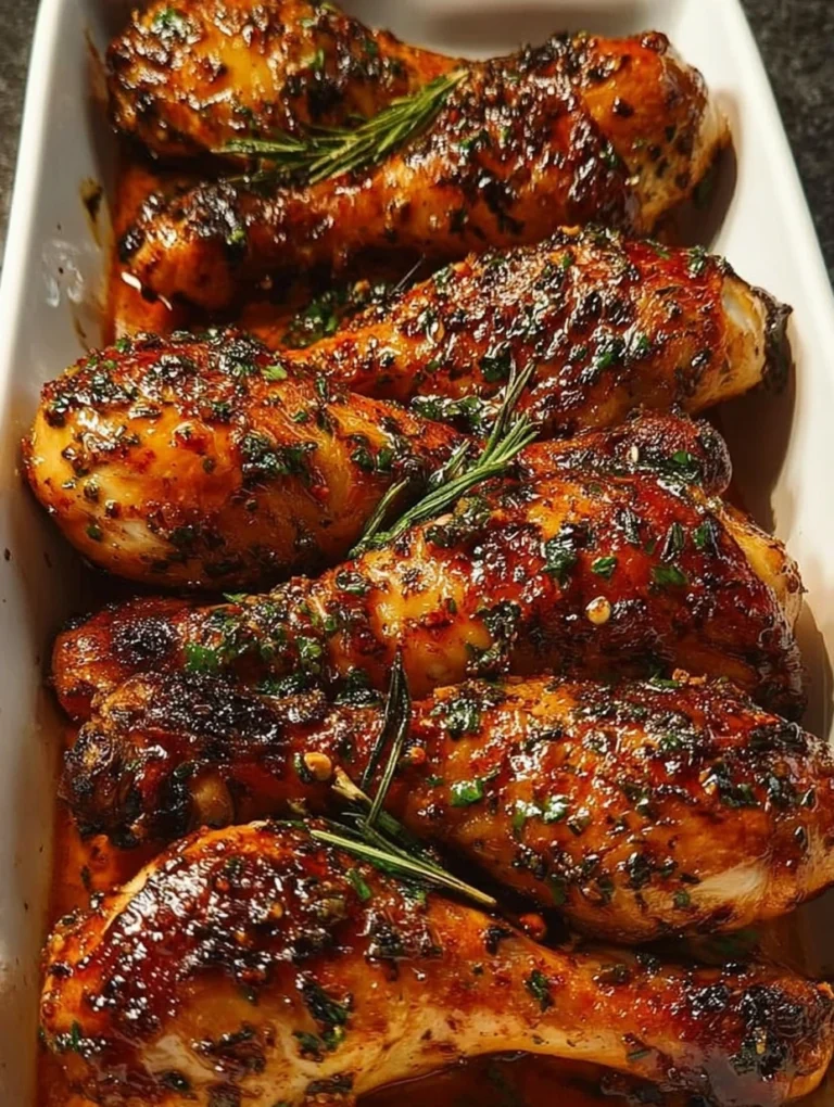Garlic Herb Roasted Chicken Drumsticks