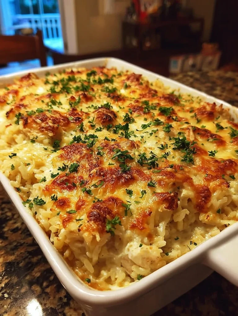 Cheesy Chicken and Rice Bake