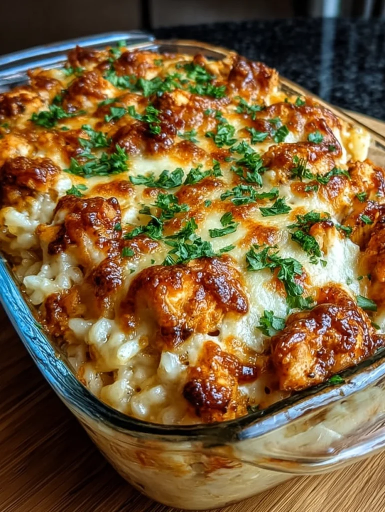 Cheesy Chicken & Rice Casserole