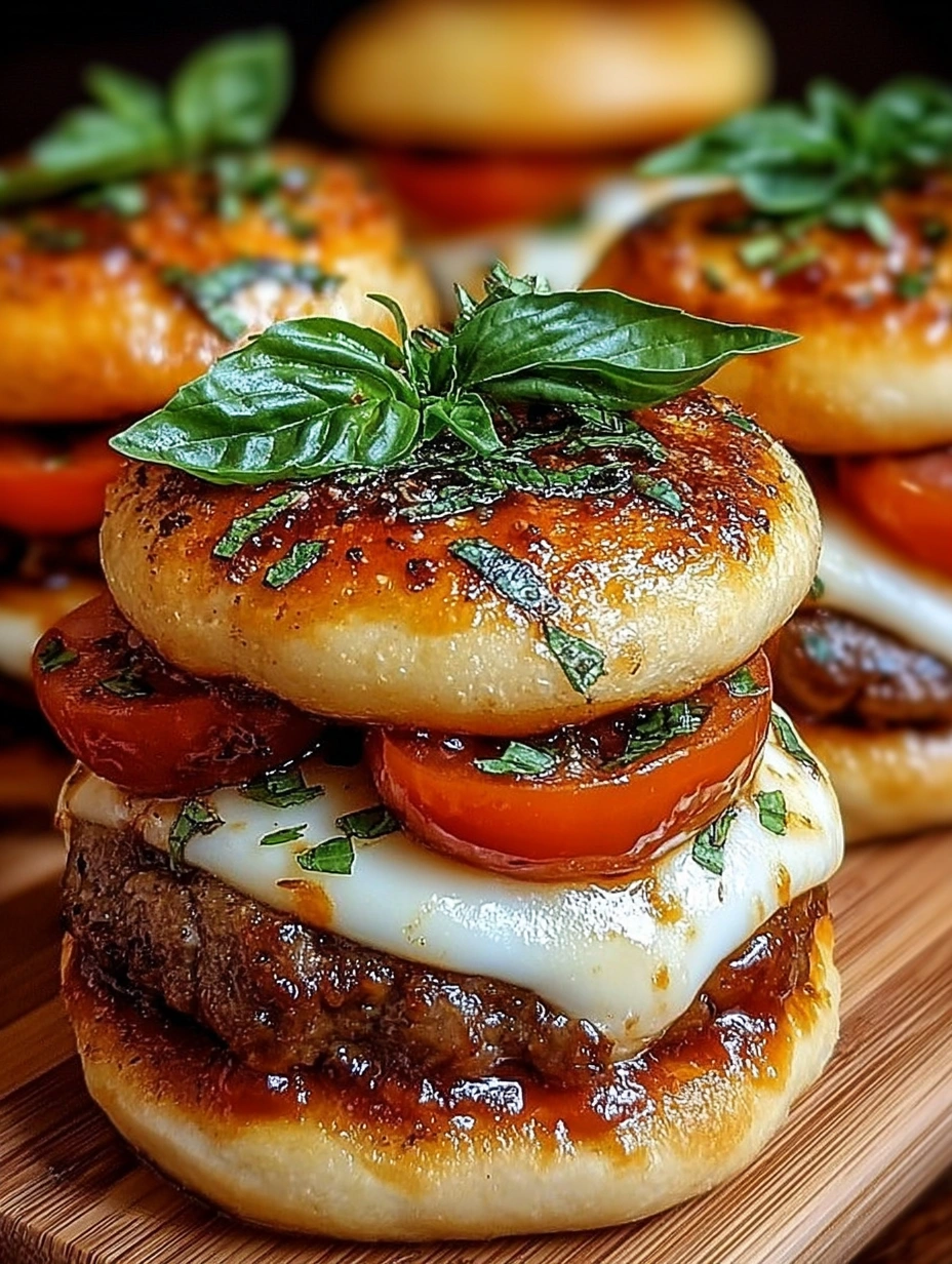 Caprese-Style Italian Pork Sliders