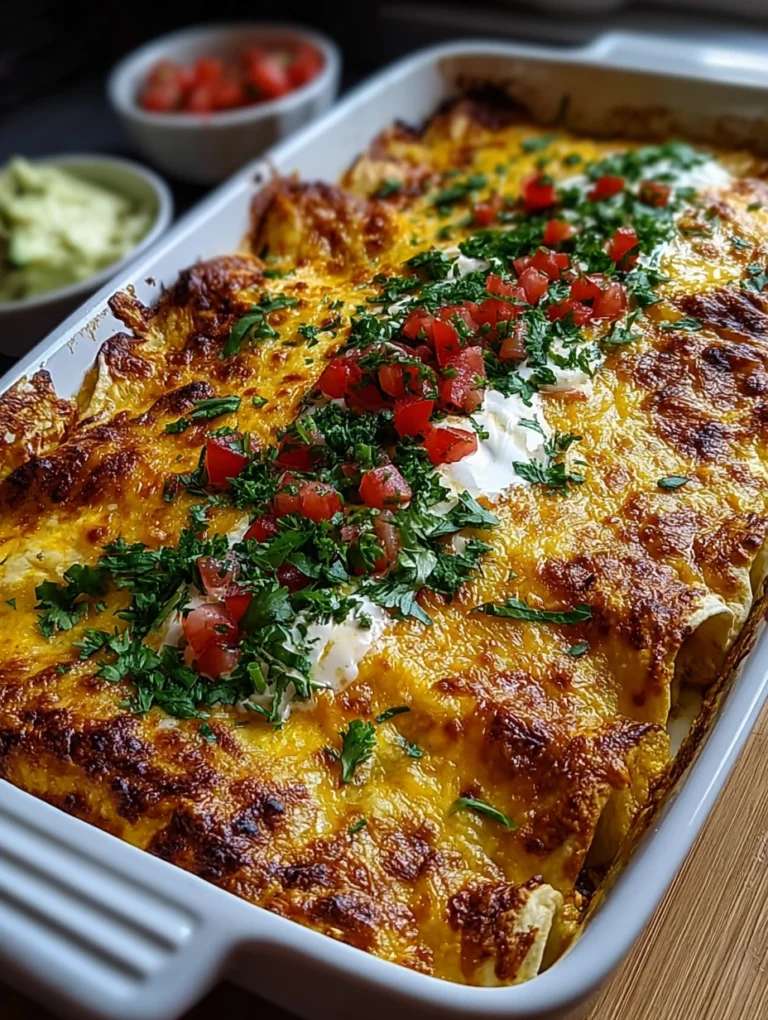 Cheesy Baked Chicken Enchiladas