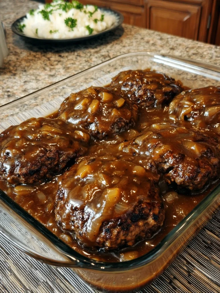 Classic Salisbury Steak with Onion Gravy