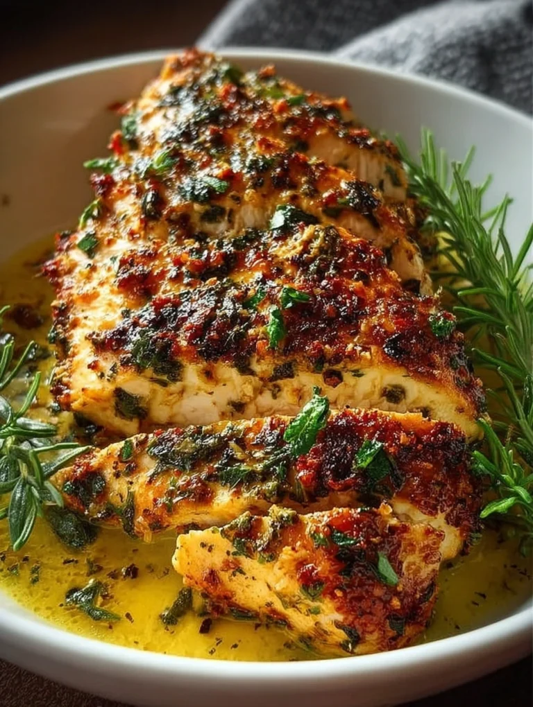 Garlic Herb Butter Baked Chicken Breast