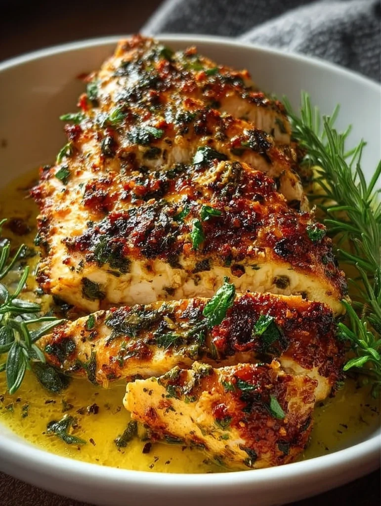 Garlic Herb Butter Baked Chicken Breast