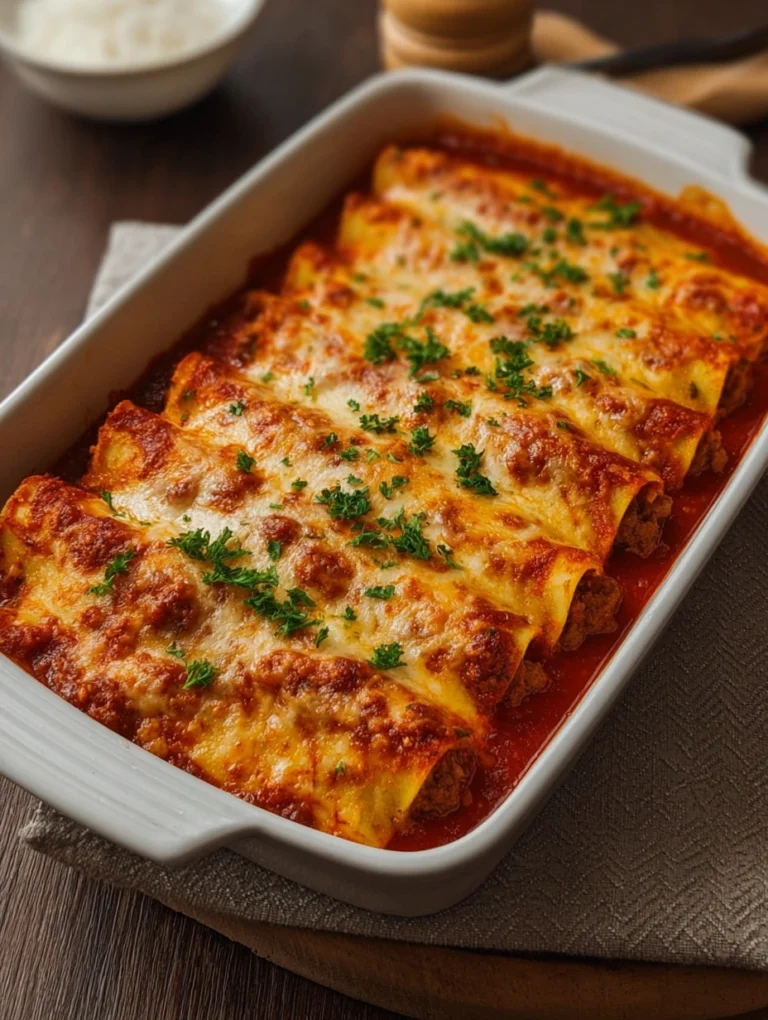 Classic Baked Beef Cannelloni