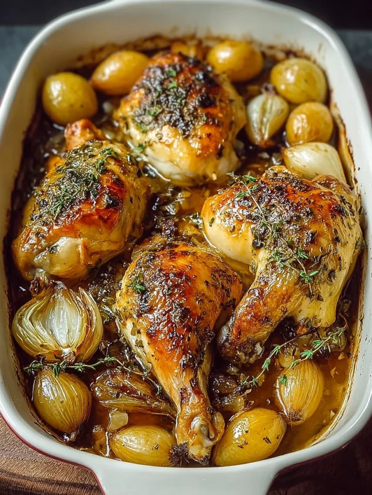 Herb-Roasted Chicken with Shallots