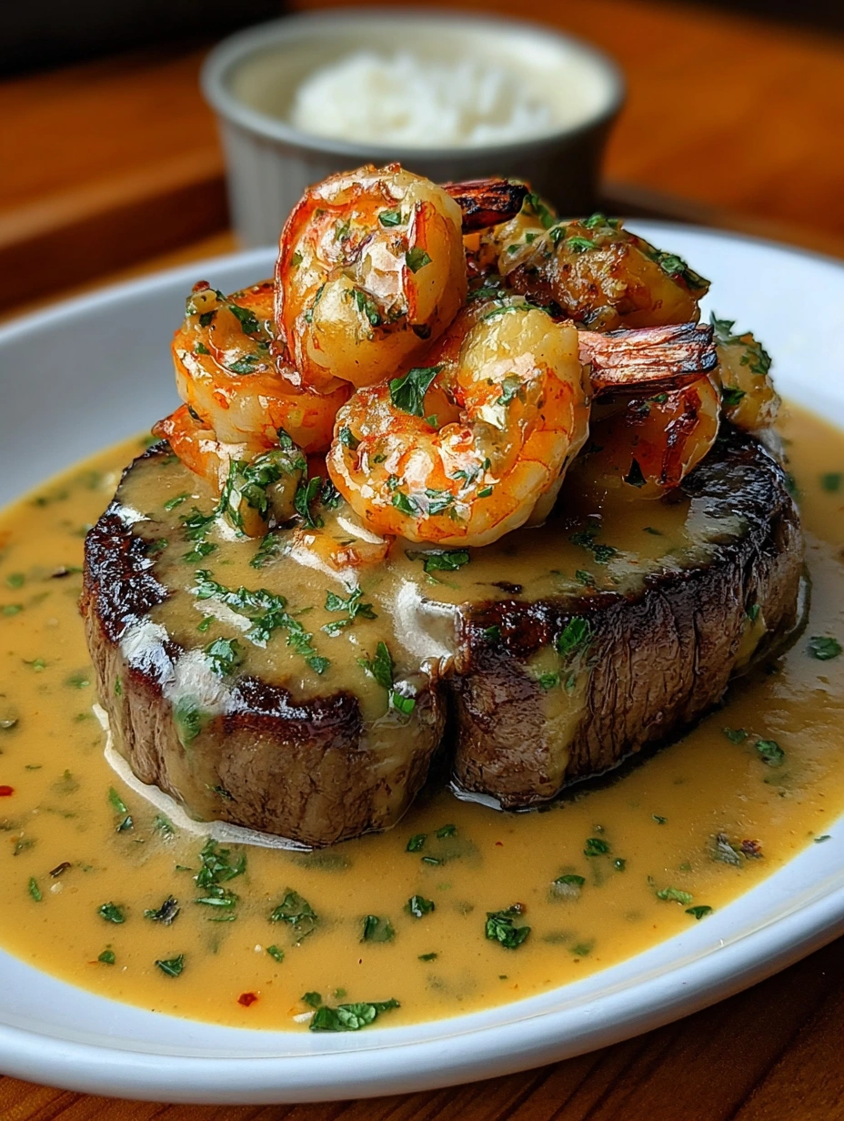Creamy Steak & Shrimp Delight