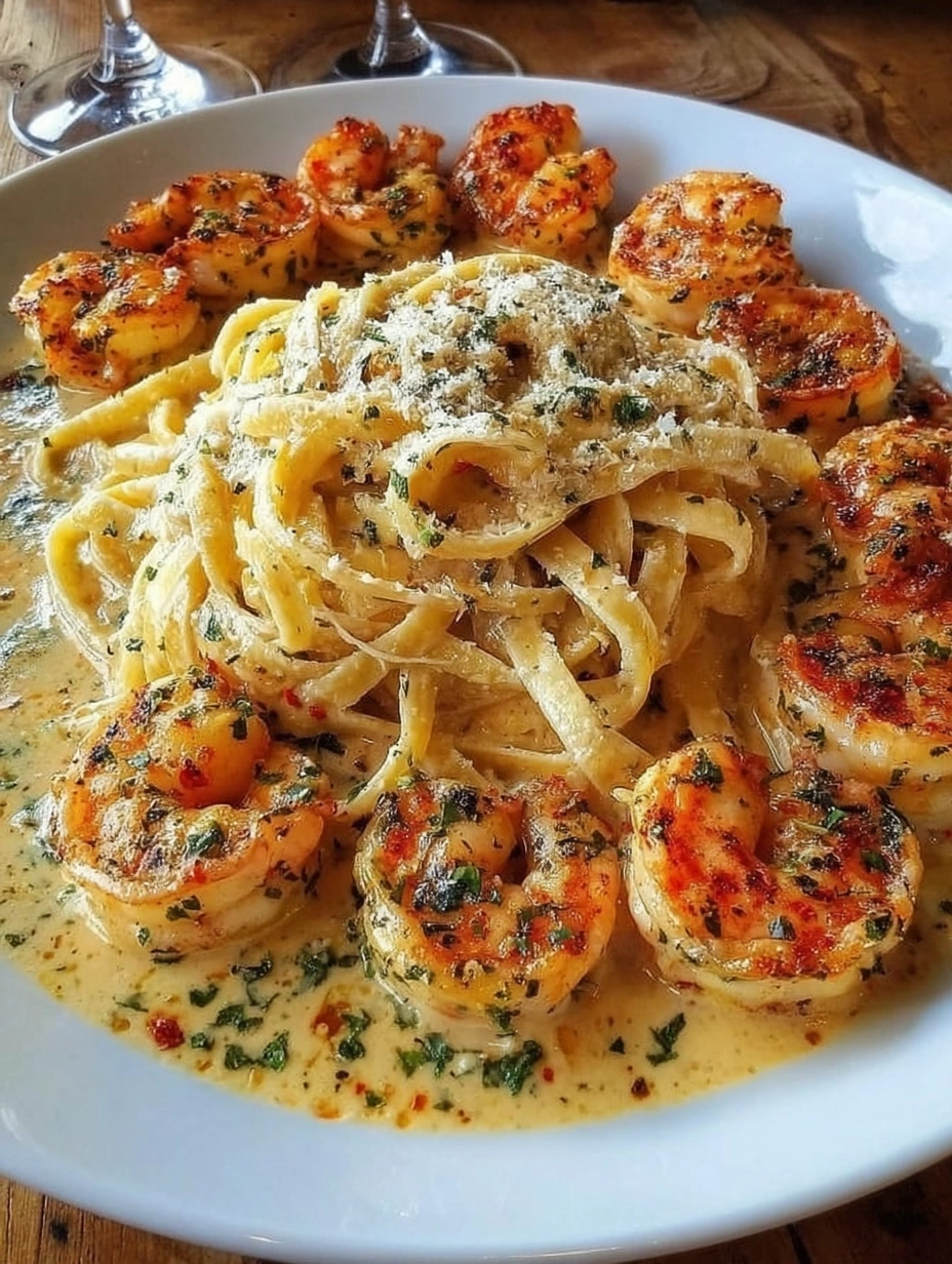 Creamy Garlic Shrimp Alfredo