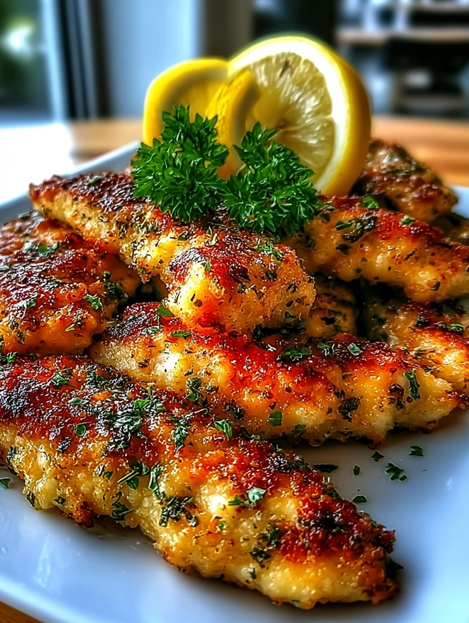 Crispy Lemon Herb Chicken Tenders
