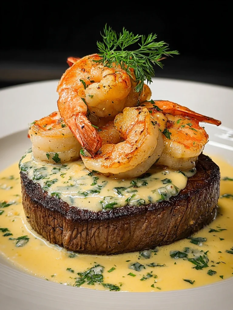 Creamy Garlic Butter Steak and Shrimp