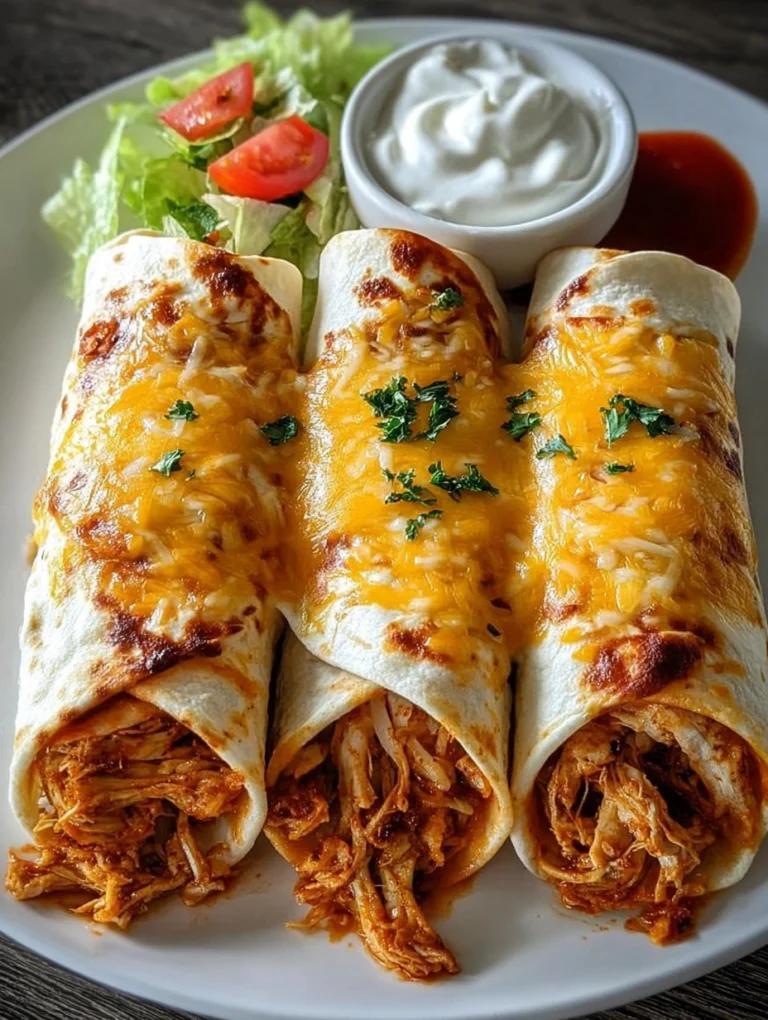 Cheesy Shredded Chicken Taquitos