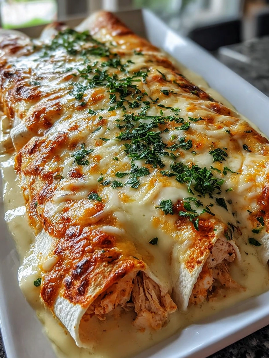 Creamy Chicken Enchiladas
