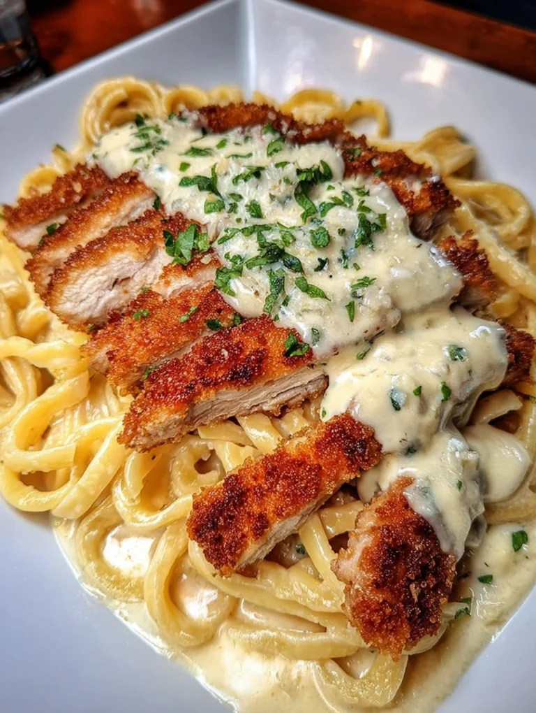 Crispy Chicken Alfredo