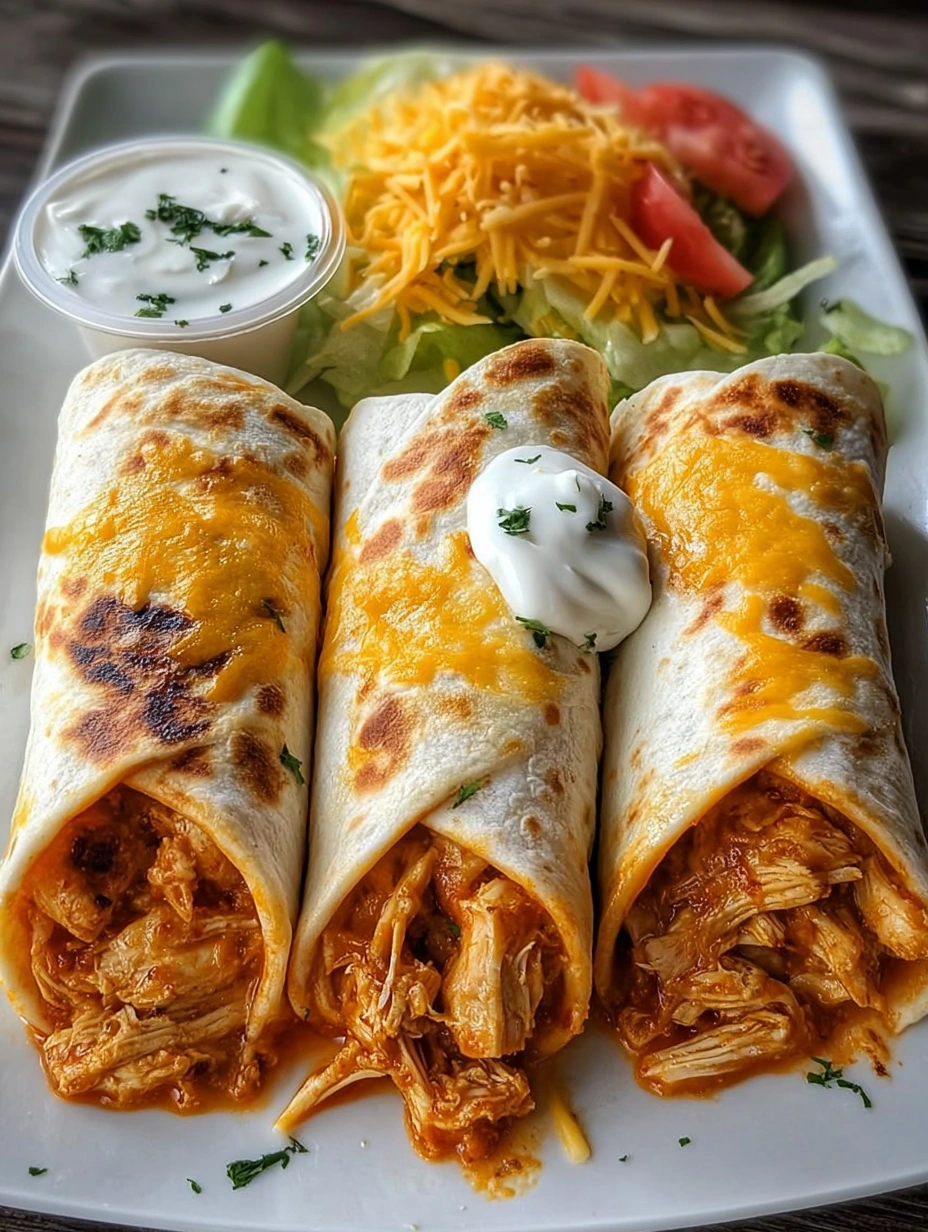 Cheesy Chicken Burritos