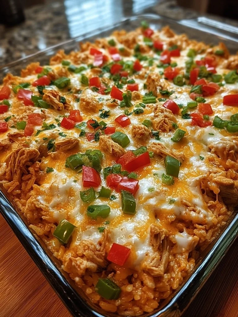 Cheesy Chicken & Rice Fiesta Bake