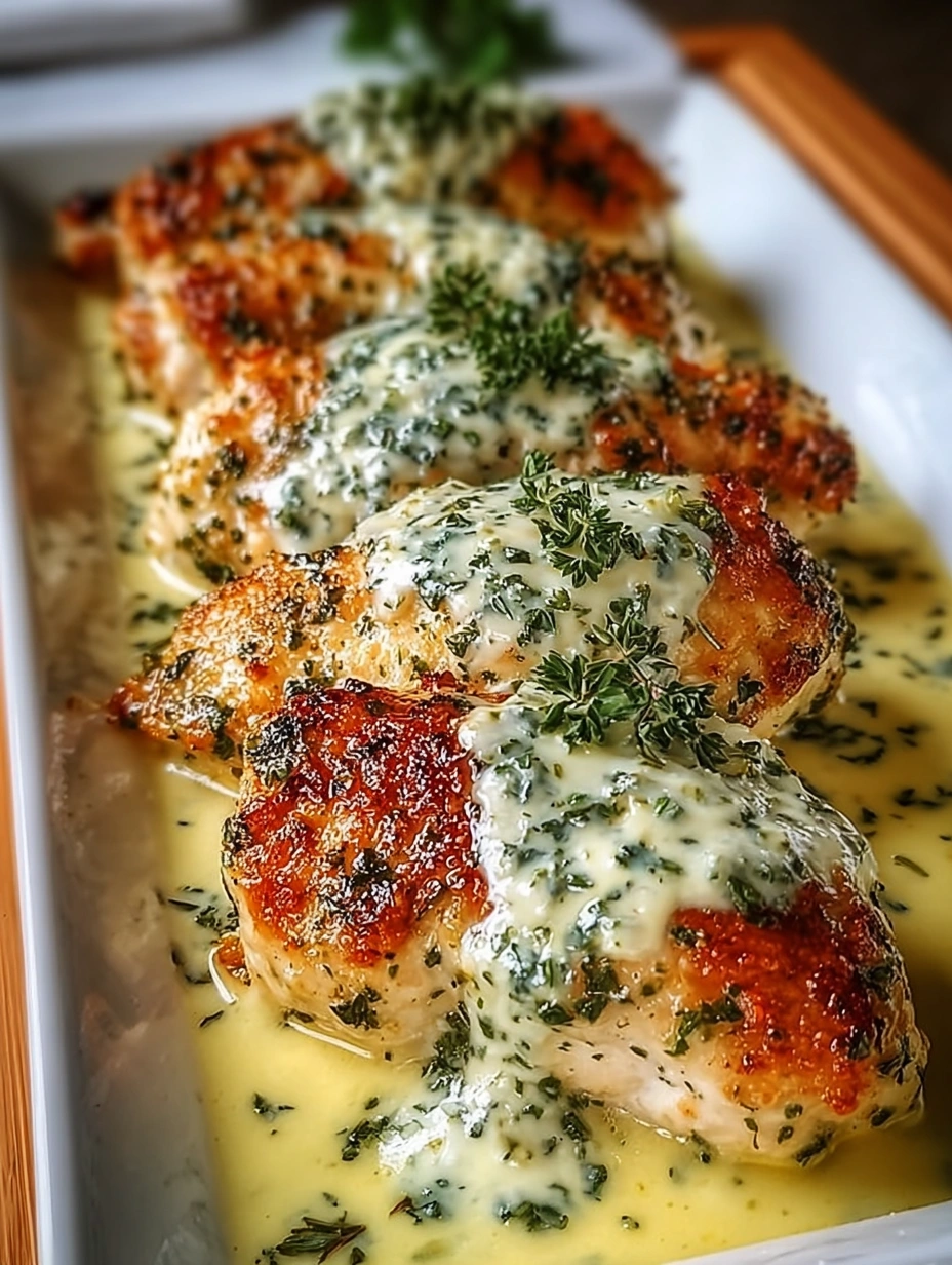 Creamy Garlic Herb Chicken Bake