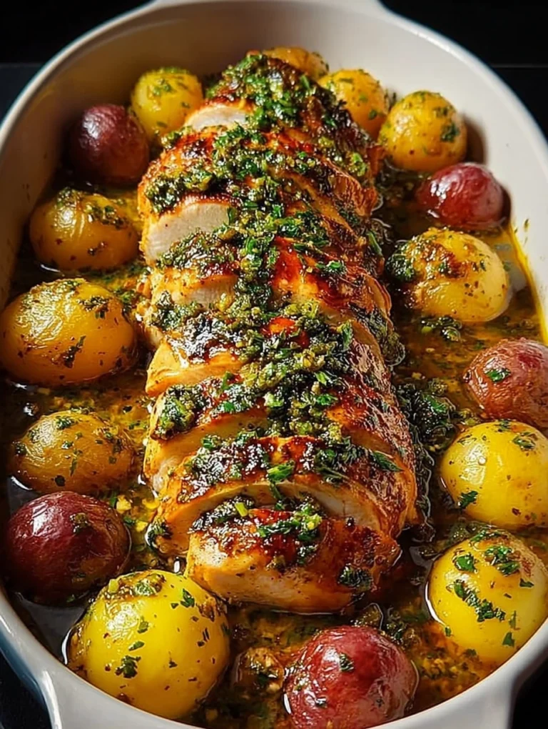 Herb Butter Chicken with Baby Potatoes