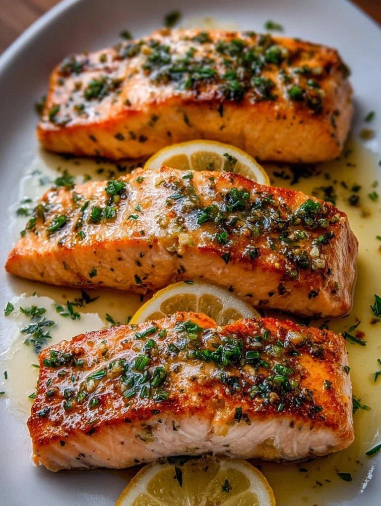 Garlic Butter Salmon with Lemon