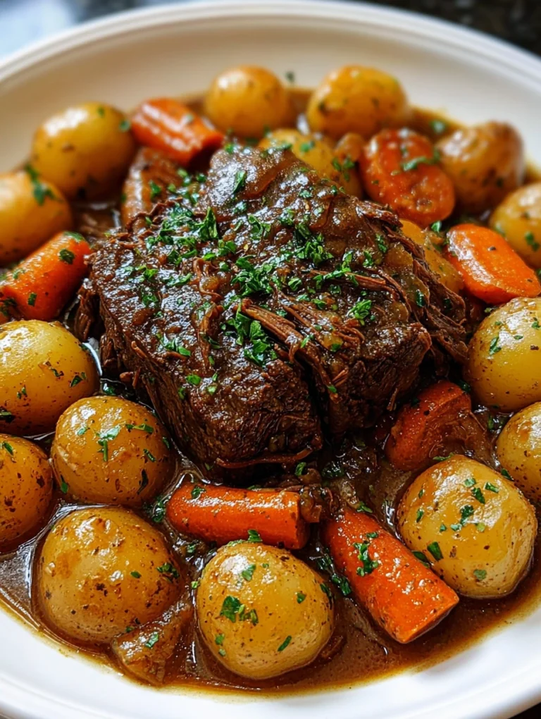 Hearty Beef Pot Roast with Potatoes and Carrots