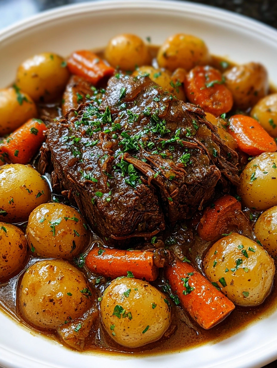 Hearty Beef Pot Roast with Potatoes and Carrots