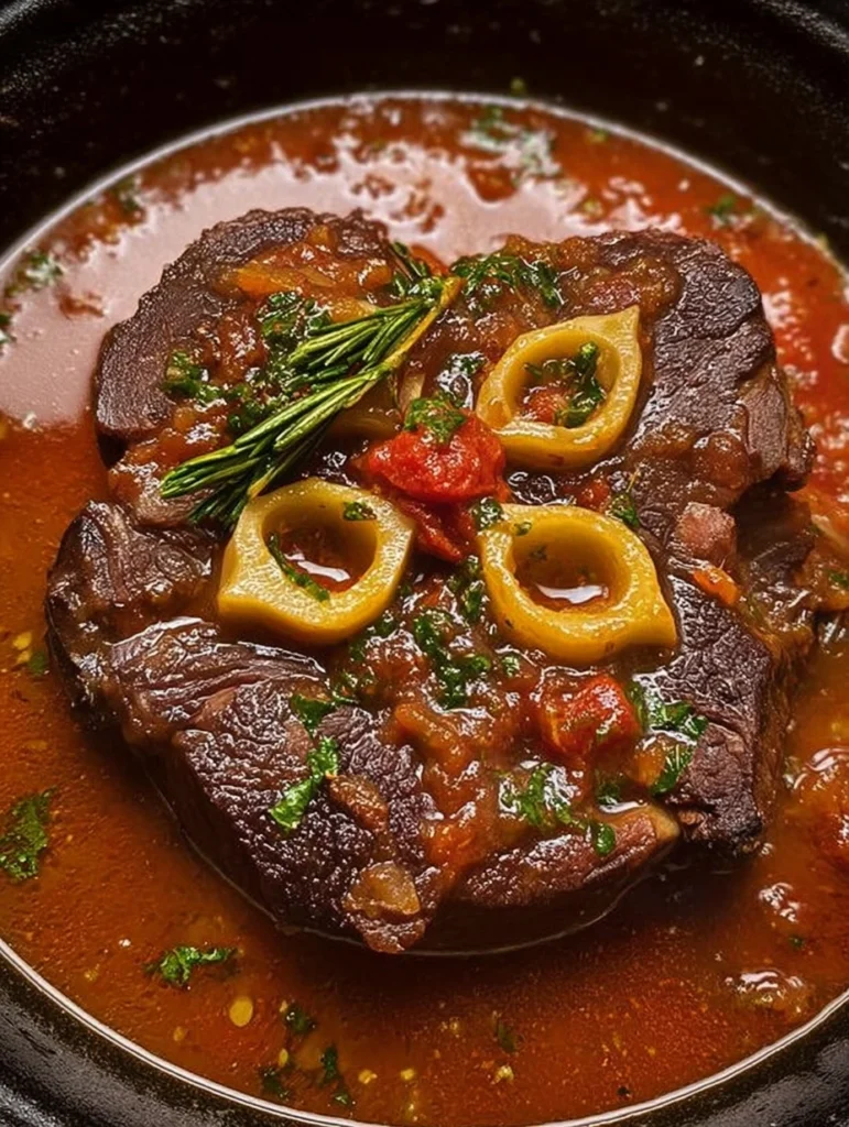Braised Beef Shank in Rich Tomato Sauce