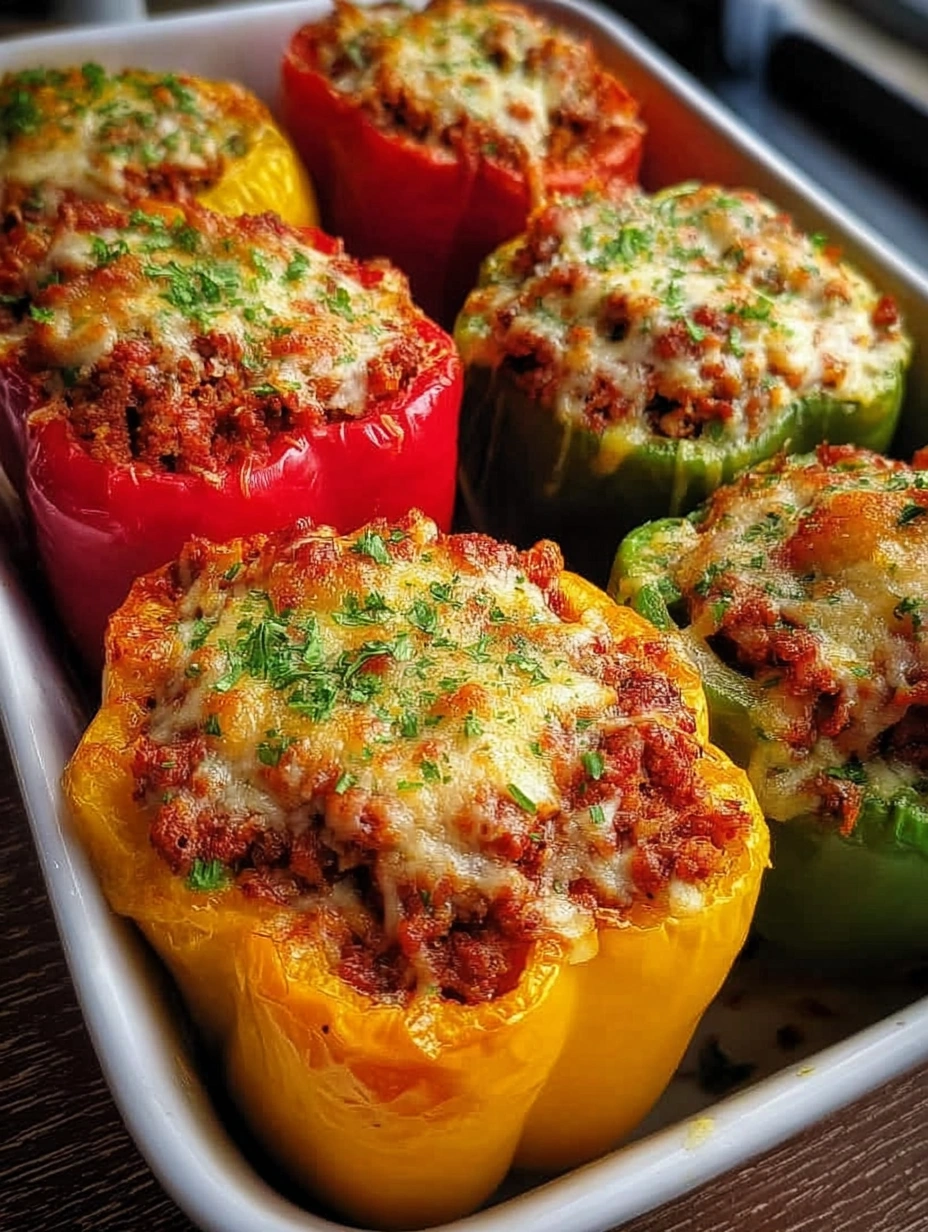 Classic Beef Stuffed Bell Peppers