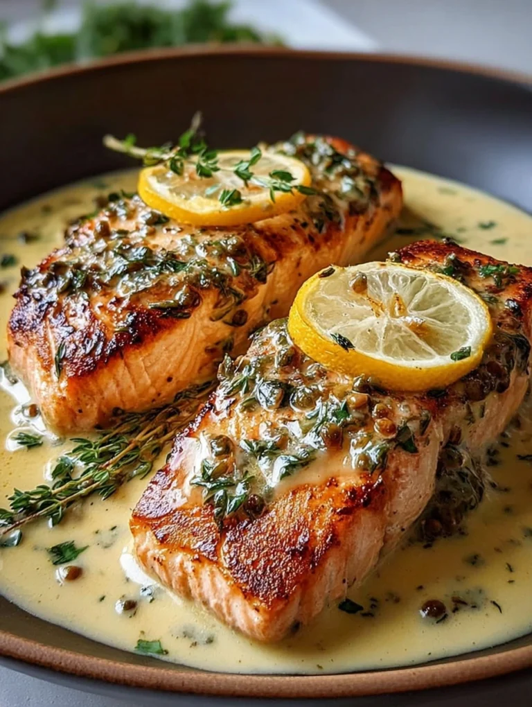 Creamy Lemon Herb Salmon