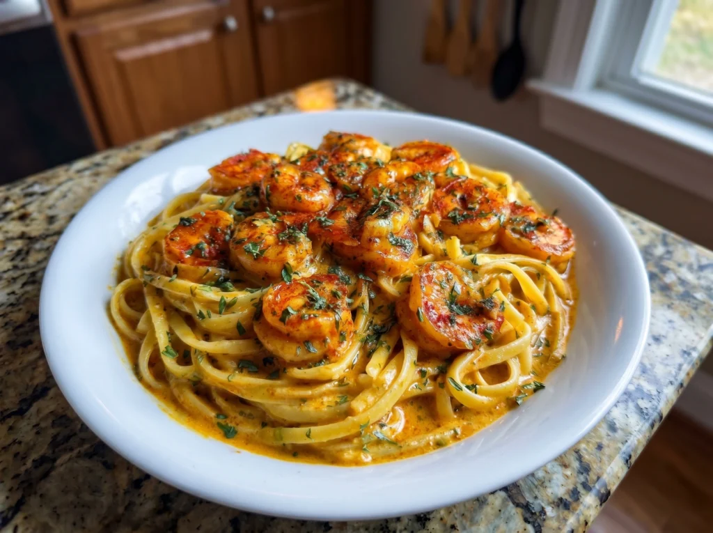 Creamy Cajun Shrimp Pasta