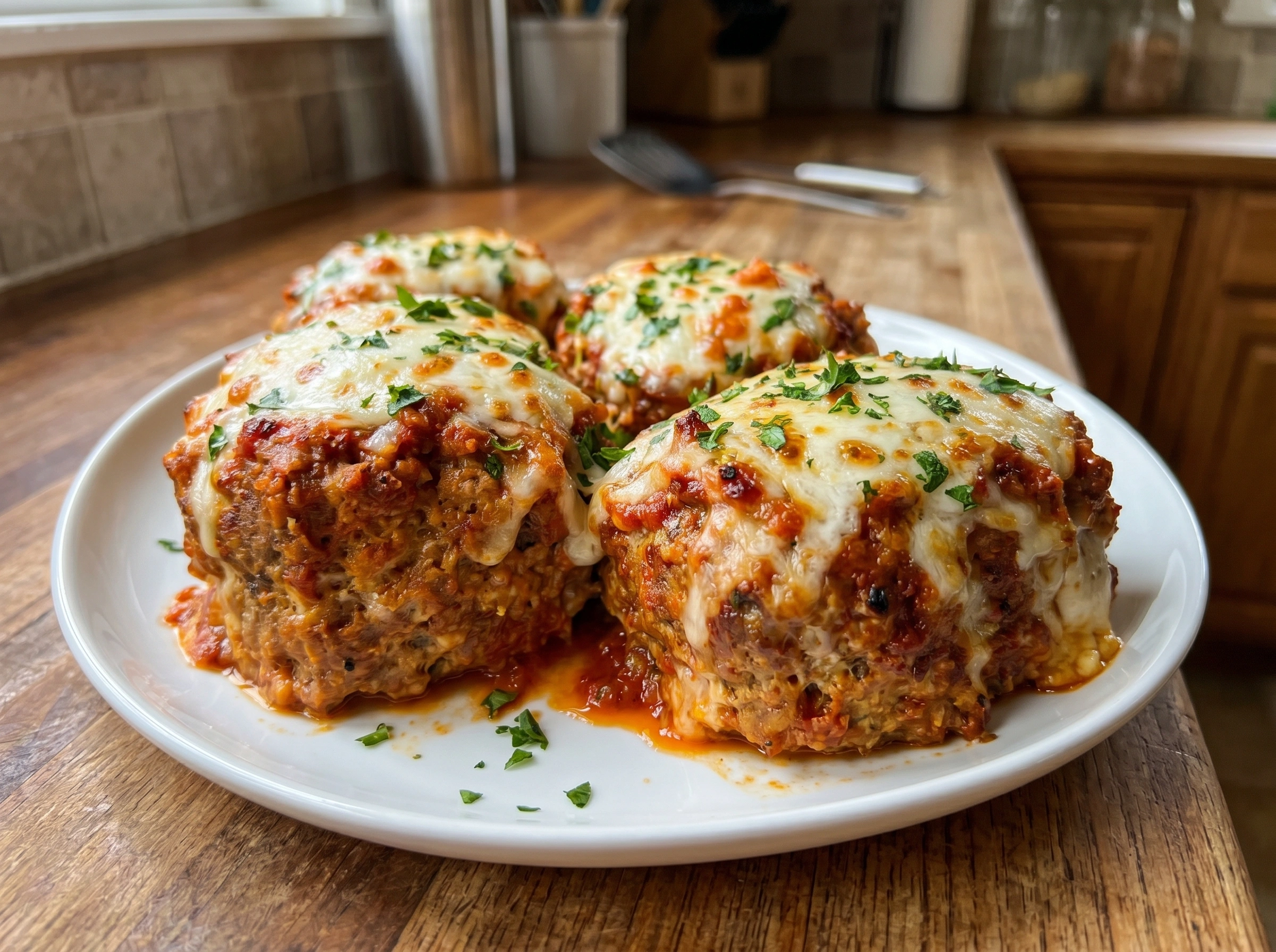 Italian Mozzarella-Topped Meatloaf Bake