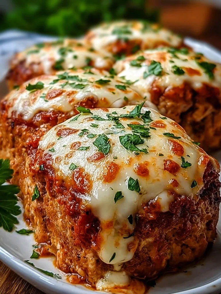 Italian Mozzarella-Topped Meatloaf Bake