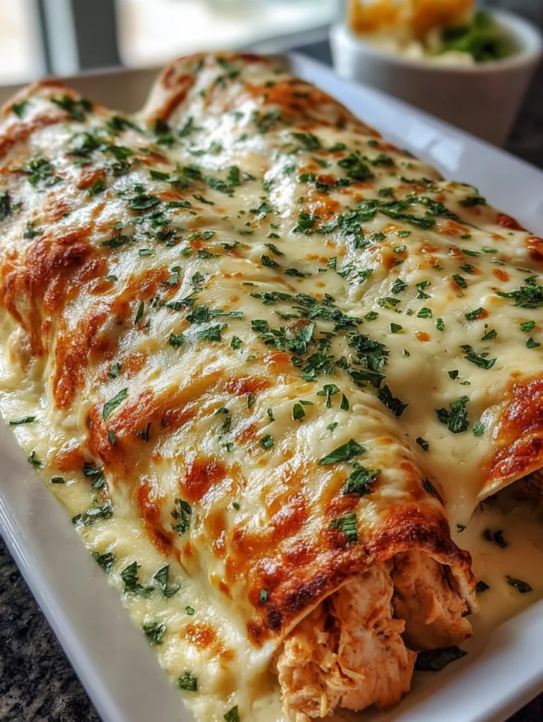 Creamy Cheesy Chicken Enchiladas