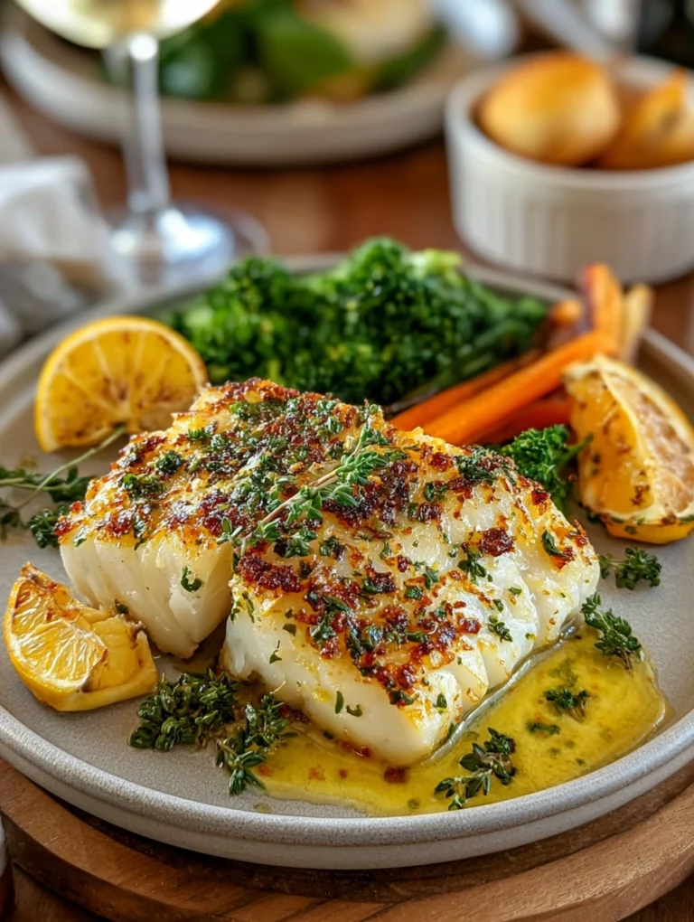 Pan-Seared Lemon Herb Cod