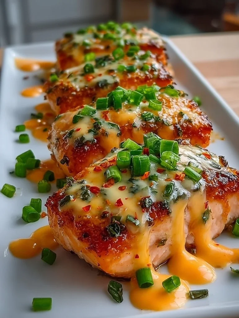 Crispy Salmon Bites with Spicy Cream Sauce