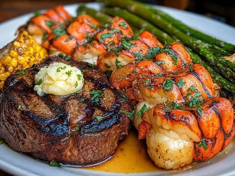 Garlic Butter Surf and Turf Plate