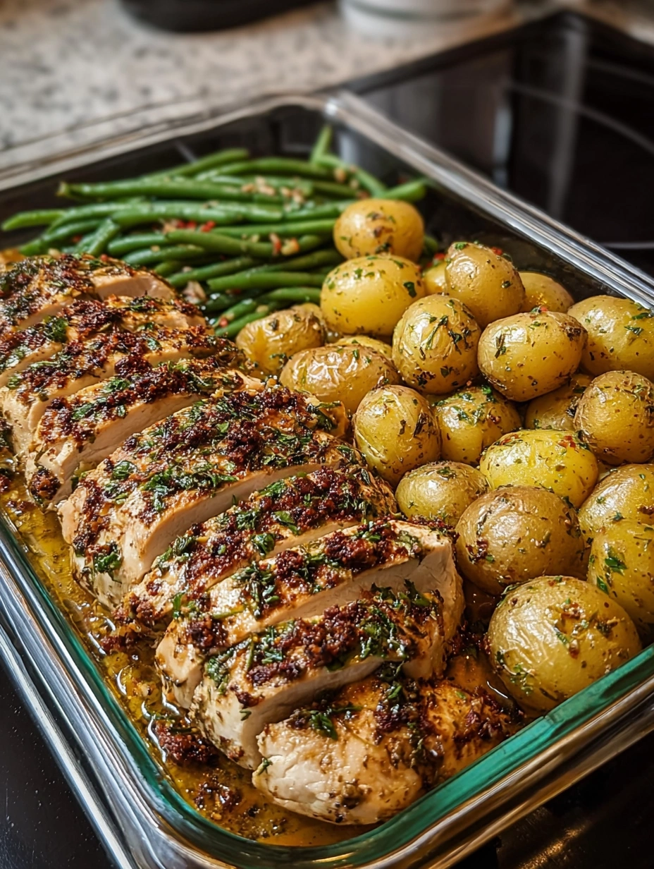 Garlic Herb Chicken with Baby Potatoes