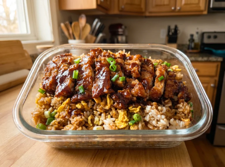 Honey Garlic Teriyaki Chicken Fried Rice
