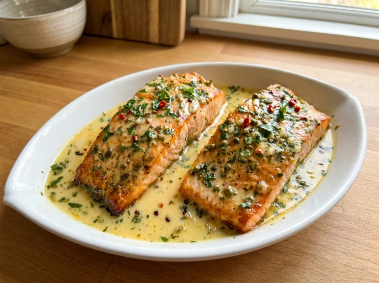 Creamy Garlic Herb Salmon