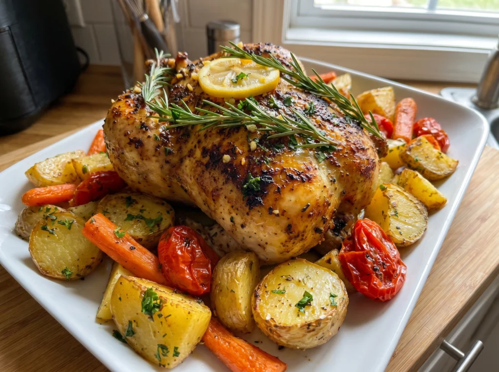 Honey Garlic Herb Roasted Chicken Quarters