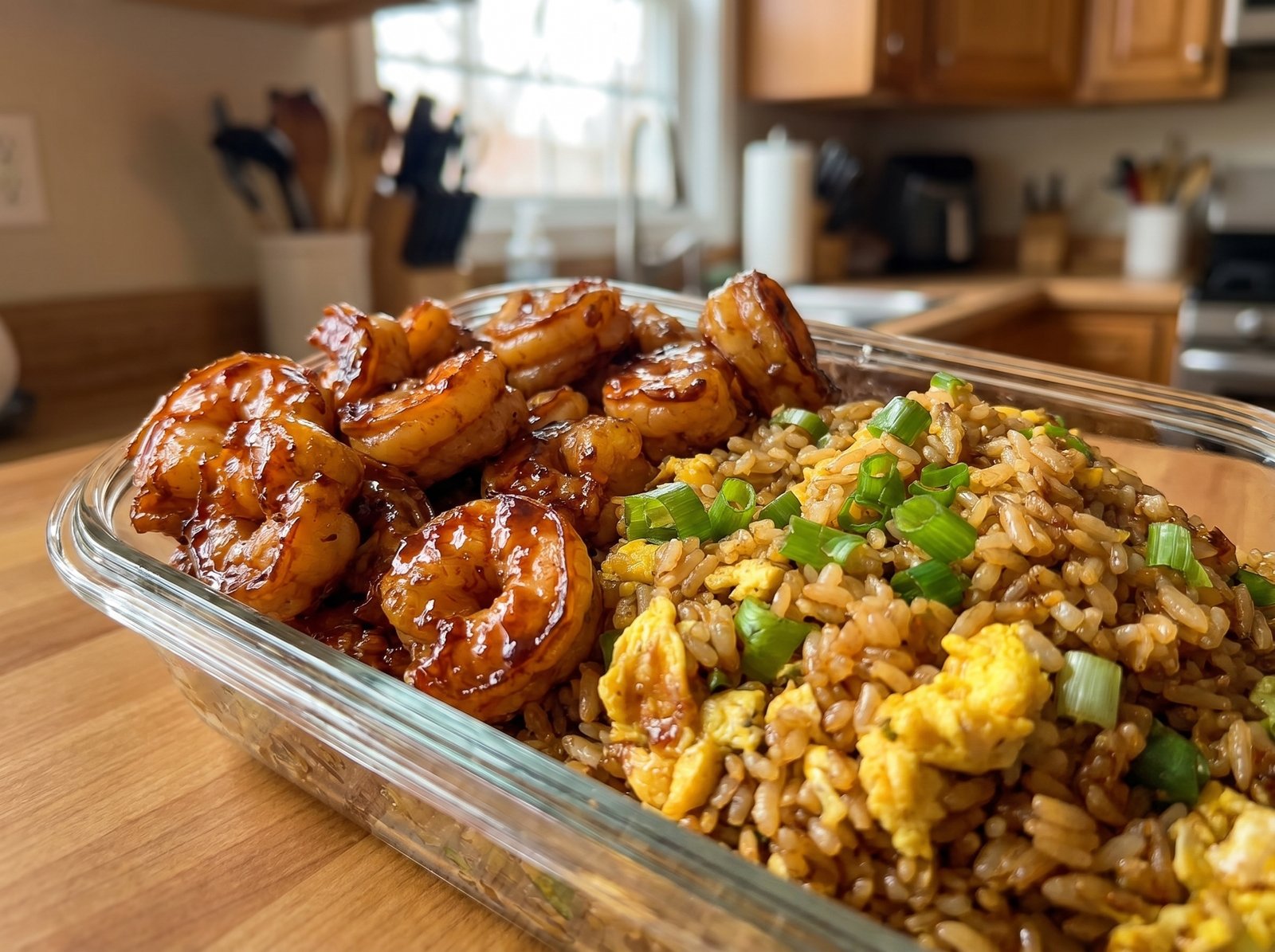 Hibachi Chicken and Shrimp Fried Rice