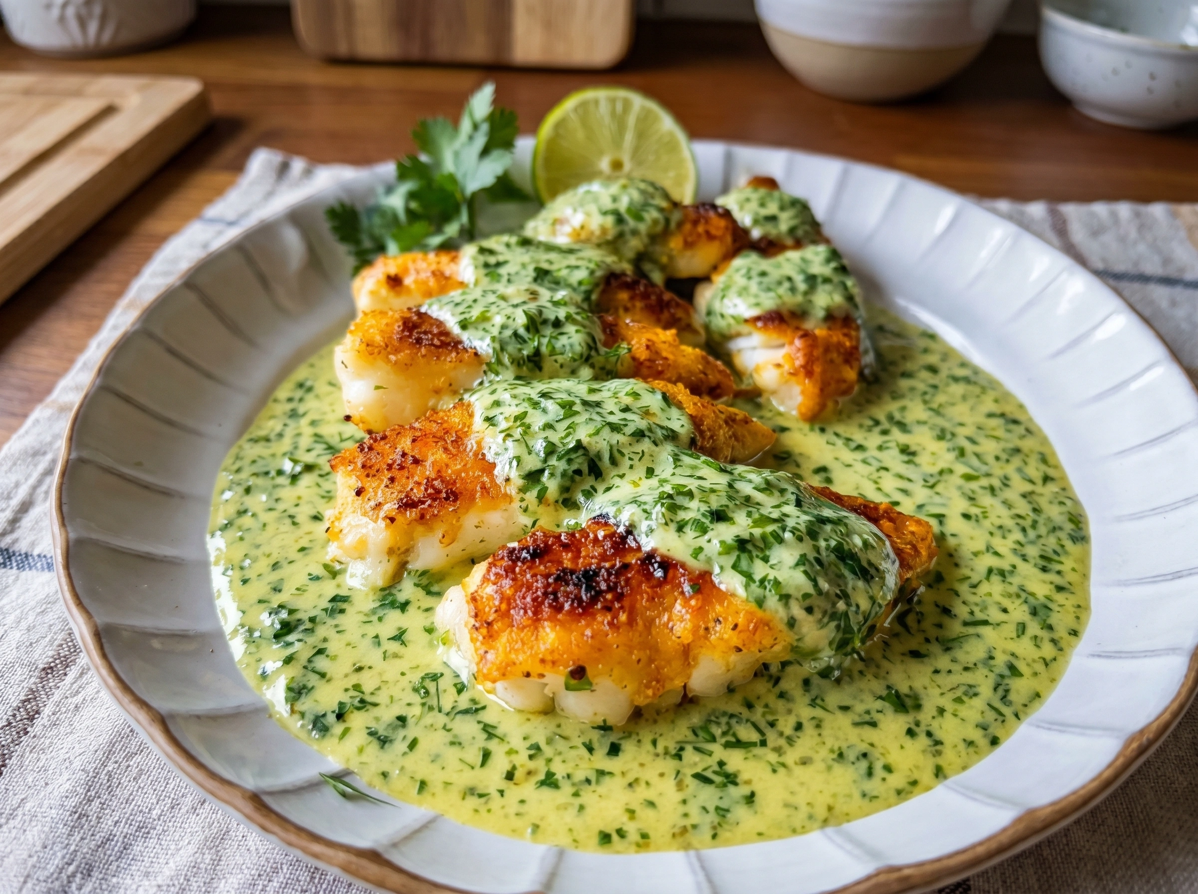 Creamy Cilantro Lime Fish