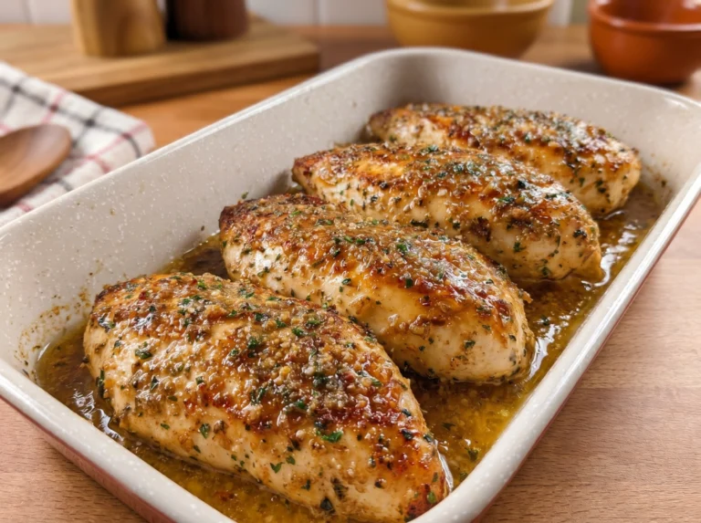Honey Garlic Baked Chicken Breasts