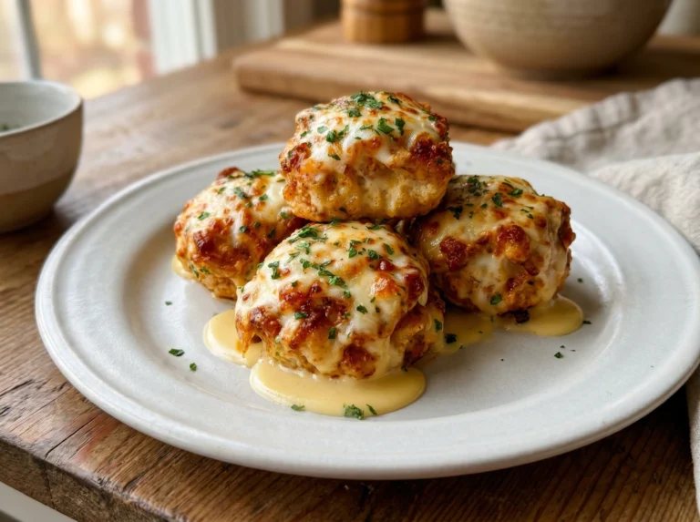 Cheesy Garlic Chicken Bites