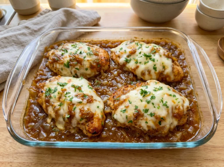 French Onion Chicken Bake