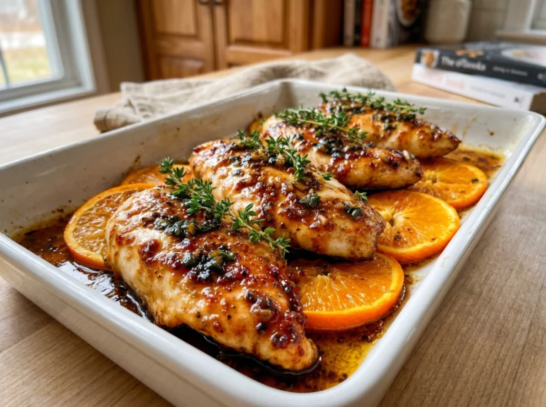 Orange Honey Garlic Chicken Breasts